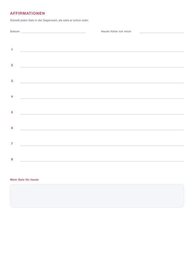 Affirmationen
