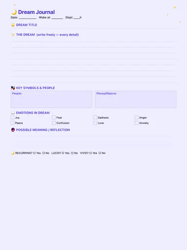 Dream Journal preview
