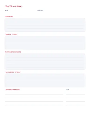 Prayer Journal preview